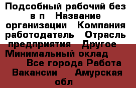 Подсобный рабочий-без в/п › Название организации ­ Компания-работодатель › Отрасль предприятия ­ Другое › Минимальный оклад ­ 16 000 - Все города Работа » Вакансии   . Амурская обл.